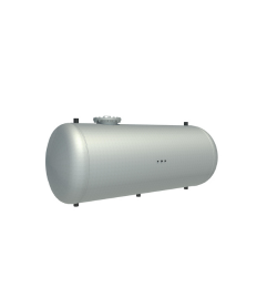 TANQUE HORIZONTAL GALV. DE 1,000 LITROS 34"X150cm X5/16"